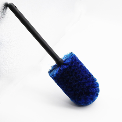 Utilisation multi de cheveux de voiture de roue de nettoyage de brosse poignée molle bleue d'outil de longue