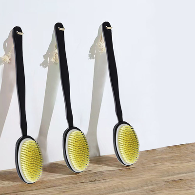 Brosse à douche en bois exfoliant le corps pour le bain au masseur