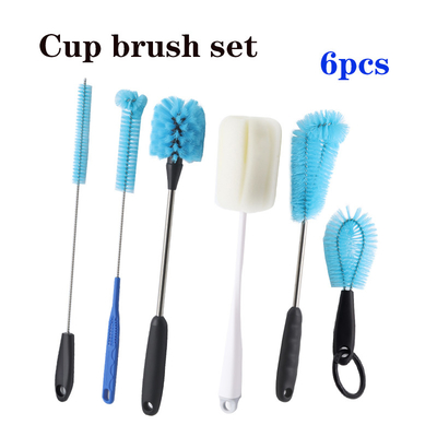 Brosse de nettoyage personnalisée pour le ménage Brosse de nettoyage à la paille Brosse pour le lavage de bouteille à cou étroit