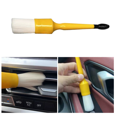 PBT Blanc en plastique pour les cheveux outils de nettoyage d'intérieur brosse de détails de voiture 5 PCS ensemble