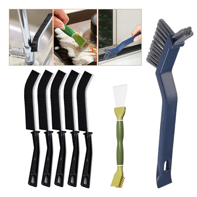 7 pièces de pinceau de sol de salle de bain en plastique pinceau de nettoyage de sol à fente brossé dur