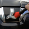 Brosse détaillante automatique de long poil rouge de poignée pour le cuir de Seat de voiture