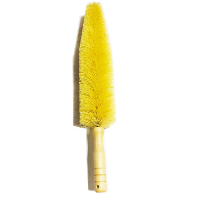 Le lavage de véhicule usine la voiture molle Rim Wash Brush Yellow de poil