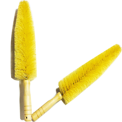 Le lavage de véhicule usine la voiture molle Rim Wash Brush Yellow de poil