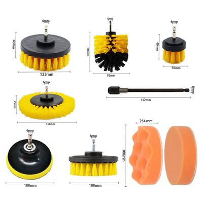 les attachements de brosse de la perceuse 22pcs réglés pour frotter des protections épongent la brosse d'épurateur de puissance