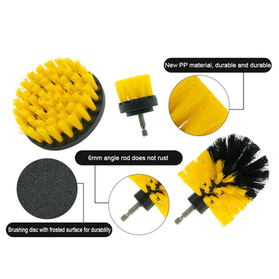 Brosse de lecture de nettoyage de perceuse pour les surfaces de nettoyage de lavage de salle de bains de roue de voiture