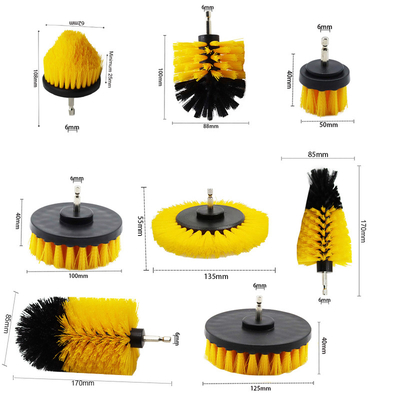 Brosse de lecture de nettoyage de perceuse pour les surfaces de nettoyage de lavage de salle de bains de roue de voiture