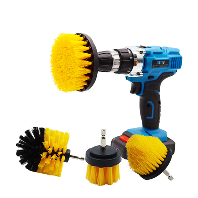 l'attachement de brosse de nettoyage de la perceuse 4Pcs a placé le kit de brosse d'épurateur de puissance de voiture