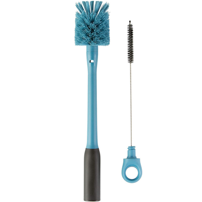 Pinceau de nettoyage à la paille pour bouteille en PP avec tête amovible