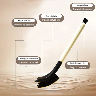 Brosse en forme de V en couleur personnalisée avec clip de nettoyage de cheveux de queue