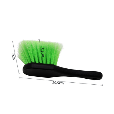 Verte PP cheveux pneus de voiture roue lavage nettoyage brosse détaillée pour les soins de l' auto