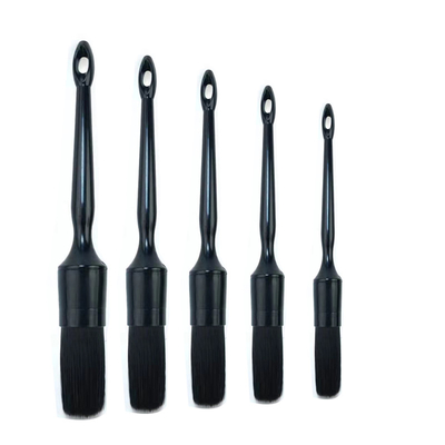 Pinceau de nettoyage de détails de voiture en PP 5 Pack Pinceau de nettoyage de détails de voiture noir
