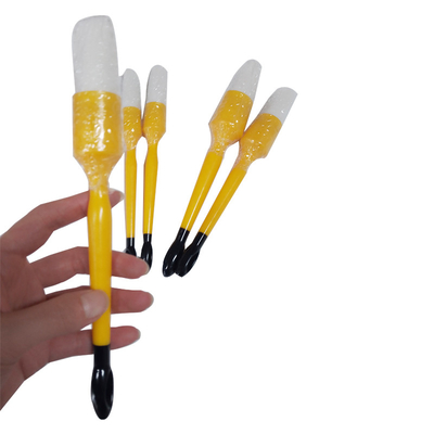 PBT Blanc en plastique pour les cheveux outils de nettoyage d'intérieur brosse de détails de voiture 5 PCS ensemble