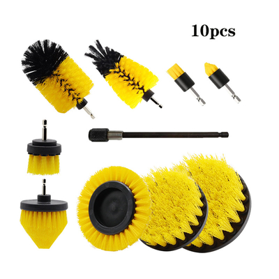 10Pcs de nettoyage de la perceuse à brosse ensemble d'attachement de brosse à brosse ménagère Kit de perceuse pour cuisine