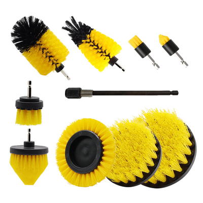 10Pcs de nettoyage de la perceuse à brosse ensemble d'attachement de brosse à brosse ménagère Kit de perceuse pour cuisine