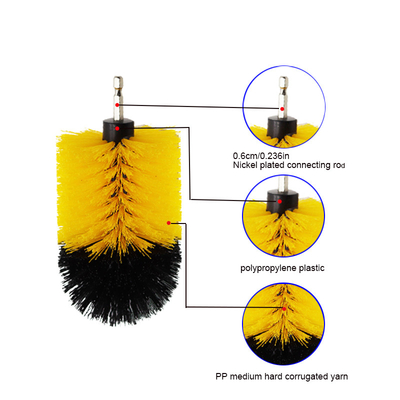 Fournisseur d'usine 4pcs brosse de nettoyage à base d'écorce brosse à carreaux brosse de perçage brosse à éplucher