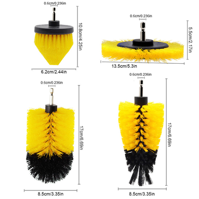 Fournisseur d'usine 4pcs brosse de nettoyage à base d'écorce brosse à carreaux brosse de perçage brosse à éplucher