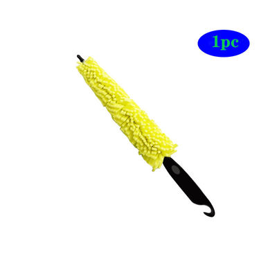 Manche en plastique brosse de nettoyage de véhicule roue de voiture brosse de lavage de voiture outil d'éponge de lavage
