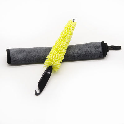 Manche en plastique brosse de nettoyage de véhicule roue de voiture brosse de lavage de voiture outil d'éponge de lavage