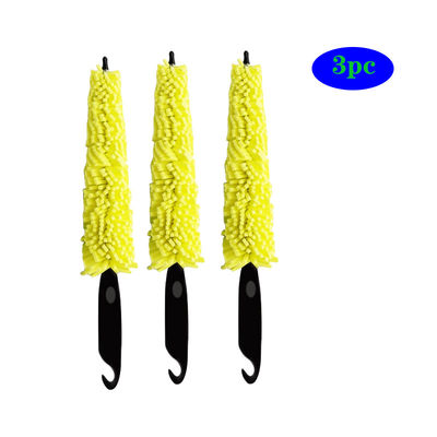 Manche en plastique brosse de nettoyage de véhicule roue de voiture brosse de lavage de voiture outil d'éponge de lavage