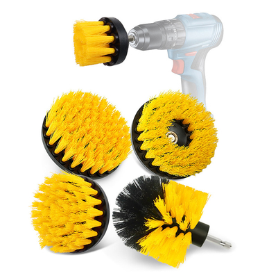 Des pinceaux jaunes et doux 5 pièces