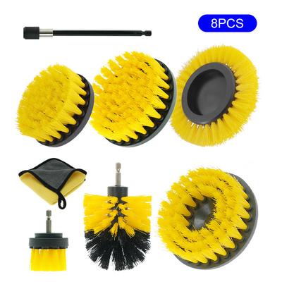 8 pièces en gros Forage électrique brosses de nettoyage de crevasses outils de lavage de voiture