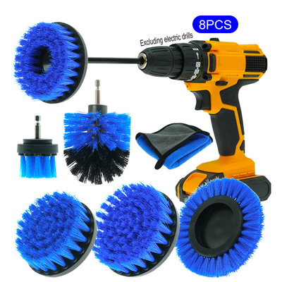 8 pièces en gros Forage électrique brosses de nettoyage de crevasses outils de lavage de voiture