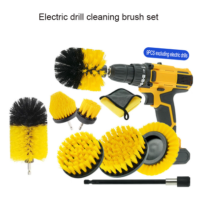 Matériau de brossage électrique de broche de nettoyage 9pcs