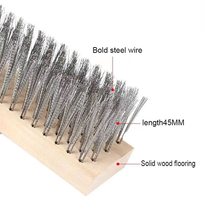 Brosses de nettoyage de cour extérieure en acier inoxydable