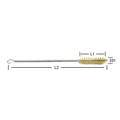 Pinceau pour tuyaux de cuivre Pinceau de nettoyage de trous intérieurs Pinceau de cuivre Pinceau de rouille Pinceau de polissage et de polissage Déborder Grand rabais
