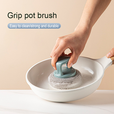 Meilleur vendeur Cuisine en acier inoxydable Purificateur à billes Brosse à poignée