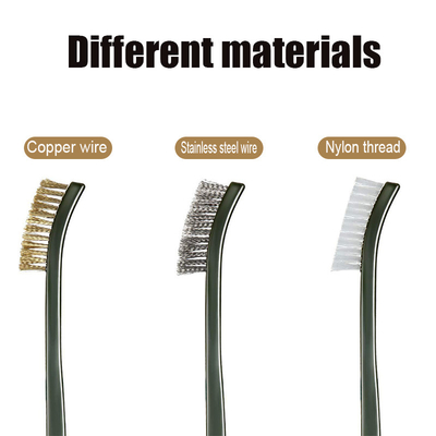 Ensemble de fil de cuivre Kit de nettoyage du métal rouille Ensemble de pinceau en nylon