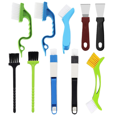 10Pcs Outils de nettoyage de cuisine Rinceau de nettoyage de rainure de fenêtre Rinceau de ménage
