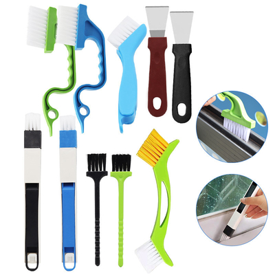 10Pcs Outils de nettoyage de cuisine Rinceau de nettoyage de rainure de fenêtre Rinceau de ménage
