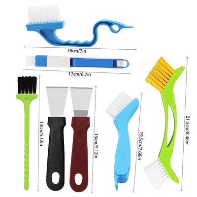 10Pcs Outils de nettoyage de cuisine Rinceau de nettoyage de rainure de fenêtre Rinceau de ménage