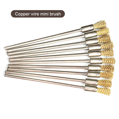 Matériau personnalisé en acier inoxydable cuivre brosses de cheveux de cheval brosses en fil de fer avec bâton