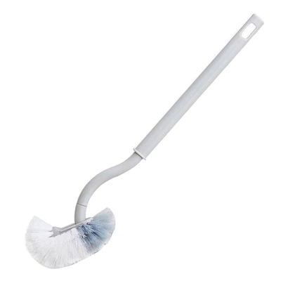 Longue poignée Nettoyer Pas de coin mort Brosse toilette ménagère Mural suspendu Et cheveux doux Poignée en forme de S