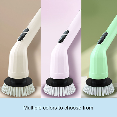 Pinceau de nettoyage électrique multifonctionnel Longue poignée Retractible Outil de nettoyage imperméable à l'eau Maison plancher Cuisine salle de bain