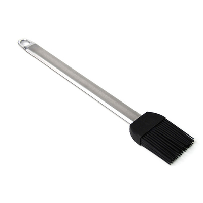 Pinceau de barbecue en silicone résistant aux températures élevées Manche en acier inoxydable Pinceau à huile de boulangerie Pinceau à gril BBQ Pinceau à griller