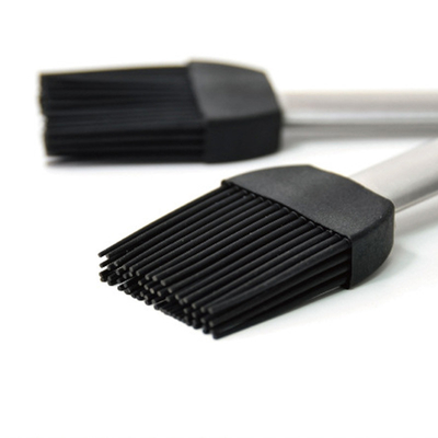 Pinceau de barbecue en silicone résistant aux températures élevées Manche en acier inoxydable Pinceau à huile de boulangerie Pinceau à gril BBQ Pinceau à griller