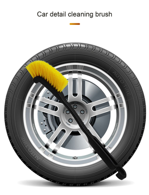 Purification de roue de voiture brosse roue hub pneu poignée longue brosse voiture à l'intérieur à l'extérieur outil de nettoyage de voiture nettoyage détaillé accessoire