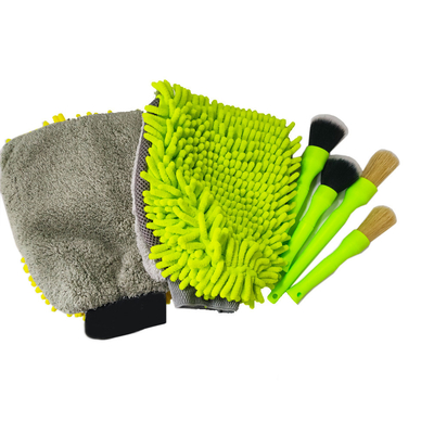Gant de nettoyage de nettoyage de la poussière de voiture, outil de nettoyage de double voiture de Chenille