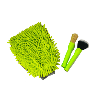 Gant de nettoyage de nettoyage de la poussière de voiture, outil de nettoyage de double voiture de Chenille